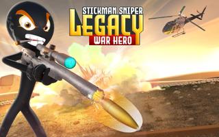 Stickman Sniper Legacy War Rope Hero Shooting পোস্টার