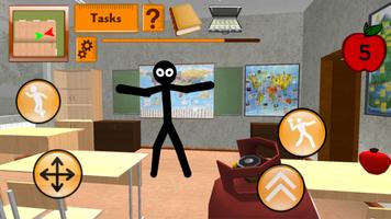 Stickman Teacher. Neighbor School Escape ảnh chụp màn hình 2