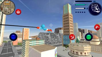 US Stickman Capitaine Rope Hero Gangster Crime تصوير الشاشة 2