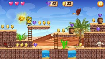 Sponge Adventure Dash Jungle capture d'écran 2