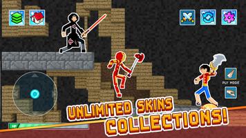 Stickman Craft: Sandbox Battle imagem de tela 1