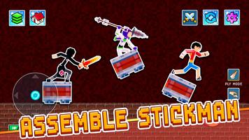 Stickman Craft: Sandbox Battle imagem de tela 2