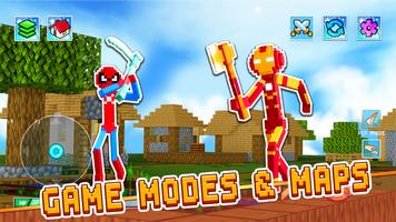 Stickman Craft: Sandbox Battle imagem de tela 3