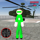 Stickman Rope Hero Green Hero Gangstar Crime أيقونة