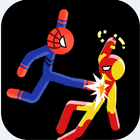 Supreme Stickman Fight Battle - Two player game icône