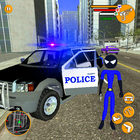 US Police Stickman Rope Hero আইকন