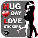Hug Me Love Gif Stickers aplikacja