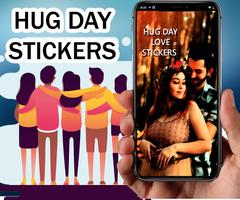 Hug Me Love Gif Stickers Affiche