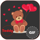 Teddy Gif Stickers icône