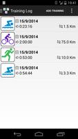 Triathlon Training Log poster