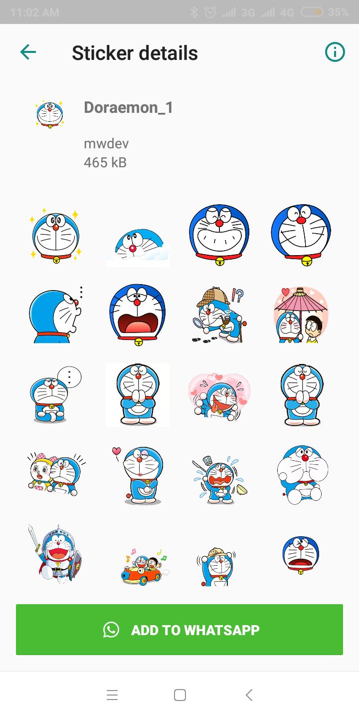 Stiker Lucu Doraemon Wastickerapp For Android Apk Download