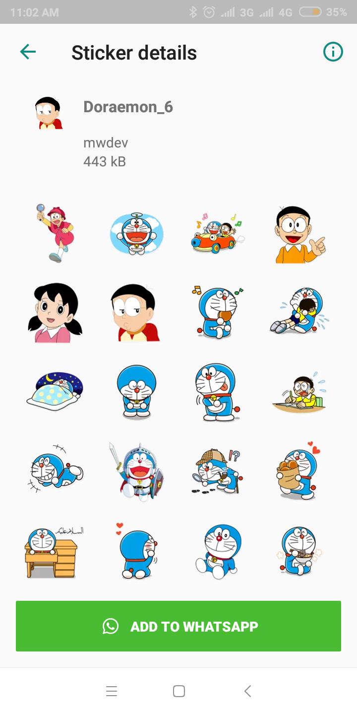 Stiker Lucu Doraemon WaStickerApp For Android APK Download