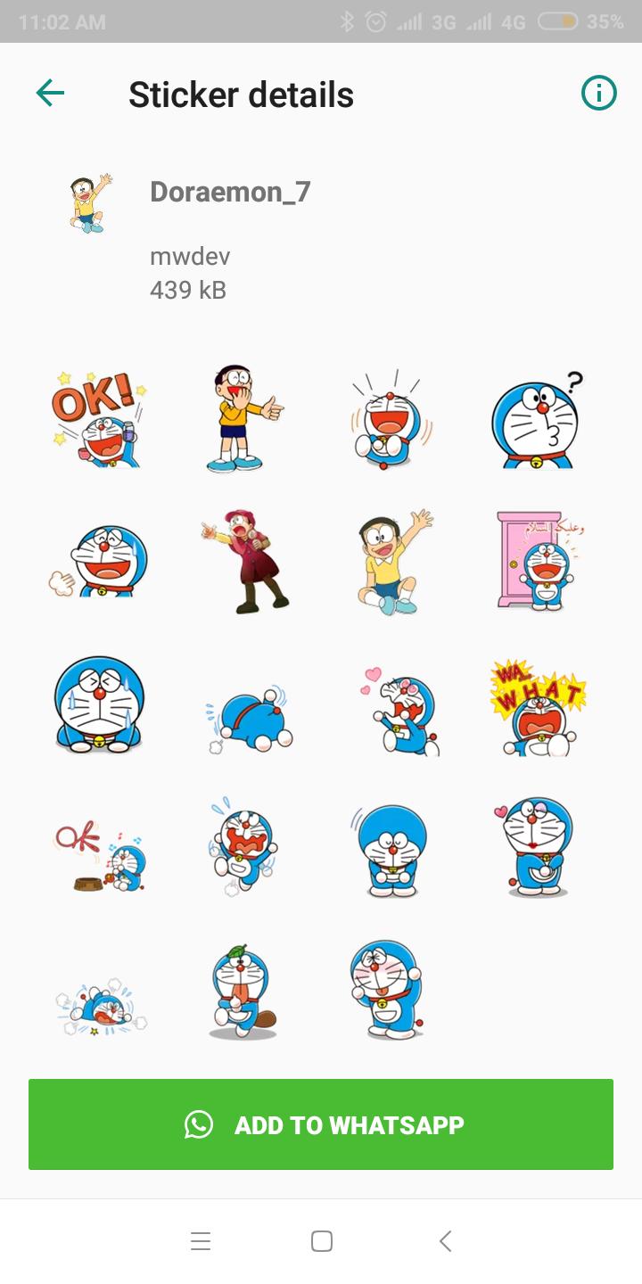 Stiker Lucu Doraemon WaStickerApp For Android APK Download