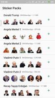 World Politician Whatsapp Sticker постер