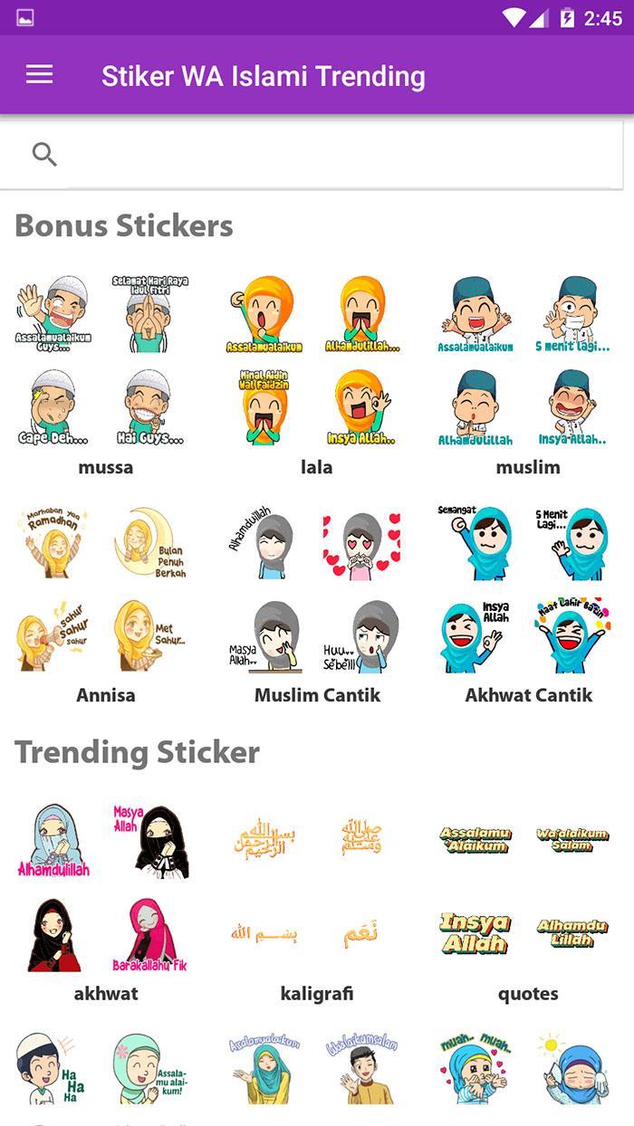 Sticker Wa Muslim Cute Islam Whatsapp Stickerapps For Android