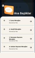 برنامه‌نما Cuma Kandil Bayram Mesajları عکس از صفحه