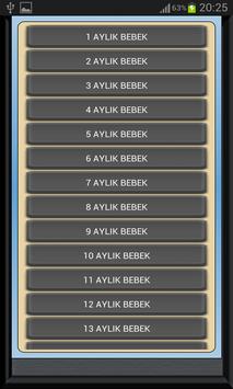 Bebek Gelişimi Ay Ay Detaylı 截图 1