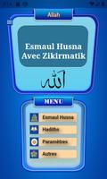 Esma'ul Husna les noms d'Allah Affiche