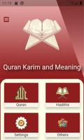 Quran and meaning in English poster