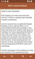 Speed Reading and Exercises screenshot 2