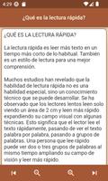 Lectura Rápida y Ejercicios captura de pantalla 2