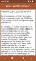 Lecture rapide et exercices capture d'écran 2