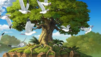 Birds Hunting with finger tab Cartaz