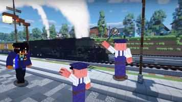 Mod Trains Addon for MCPE Affiche