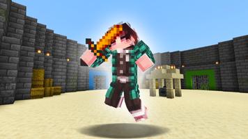 MCPE Demon Slayer Mod 海報