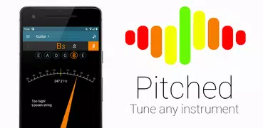 Pitchedチューナー - クロマティック、ギター、その他