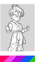 Livre de coloriage Goku Saiyan capture d'écran 1