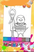 Wednesday Addams Coloring Book Cartaz