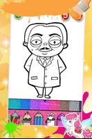 Wednesday Addams Coloring Book imagem de tela 1