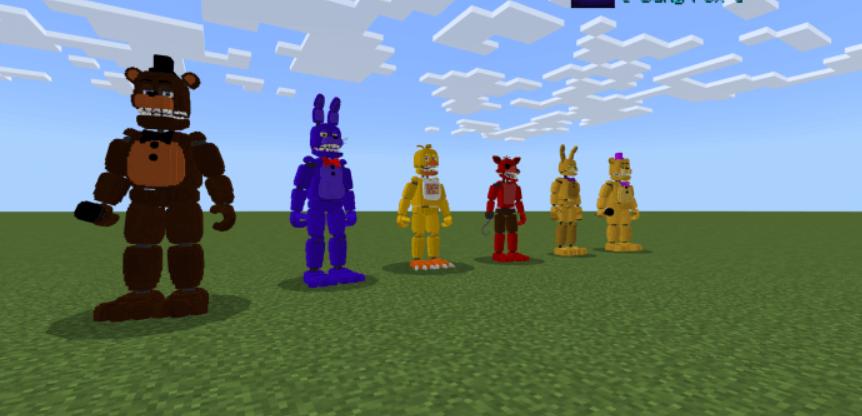 Five Nights at Freddy's 4 MOD UPDATE in Minecraft PE 