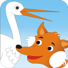 آیکون‌ The Fox and Stork - Kids Story