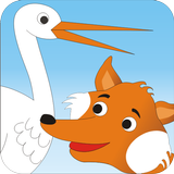 The Fox and Stork - Kids Story ไอคอน