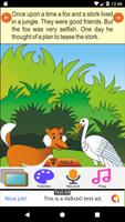 The Fox and Stork - Kids Story capture d'écran 1