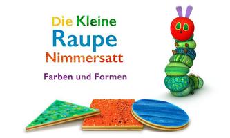 Kleine Raupe Nimmersatt Formen Plakat