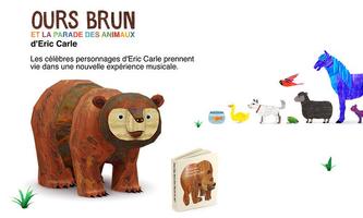 Ours brun - Parade des animaux Affiche