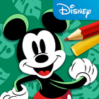 Monde de coloriage Disney icône