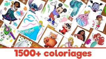 Monde de coloriage Disney Affiche