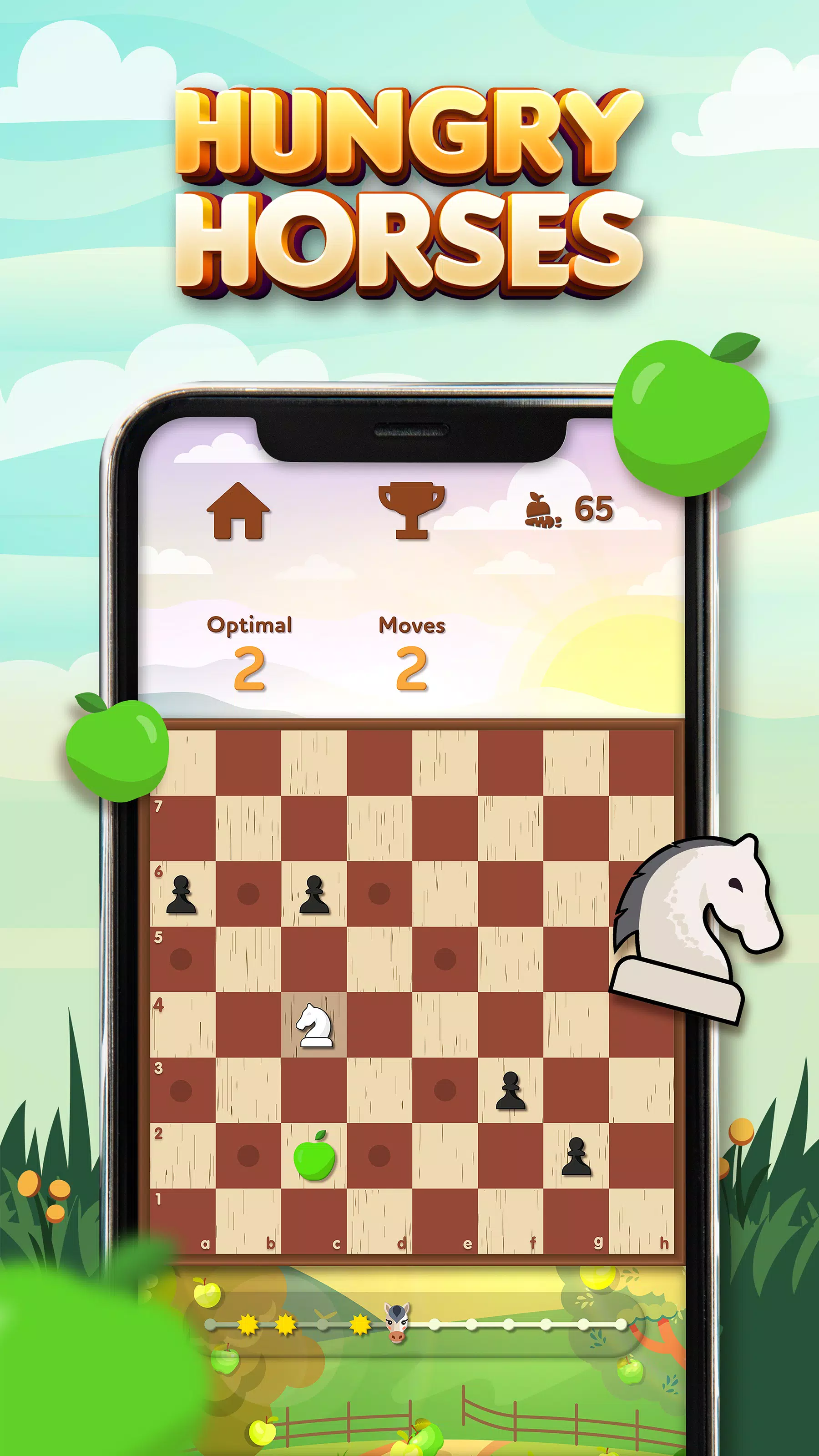 Hungry Horses – 国际象棋拼图