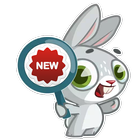 New Funny Rabbit Sticker for WAStickerApps иконка