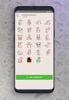New Funny Rabbit Sticker for WAStickerApps скриншот 2