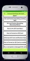 Format And Erase SD Card method guide capture d'écran 3