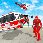 Fire Truck Robot Transform - F ไอคอน