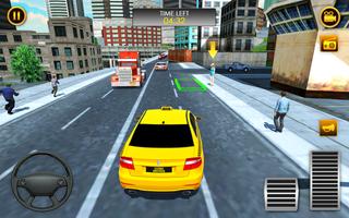Modern Taxi Driver Game - New York Taxi 2019 capture d'écran 1
