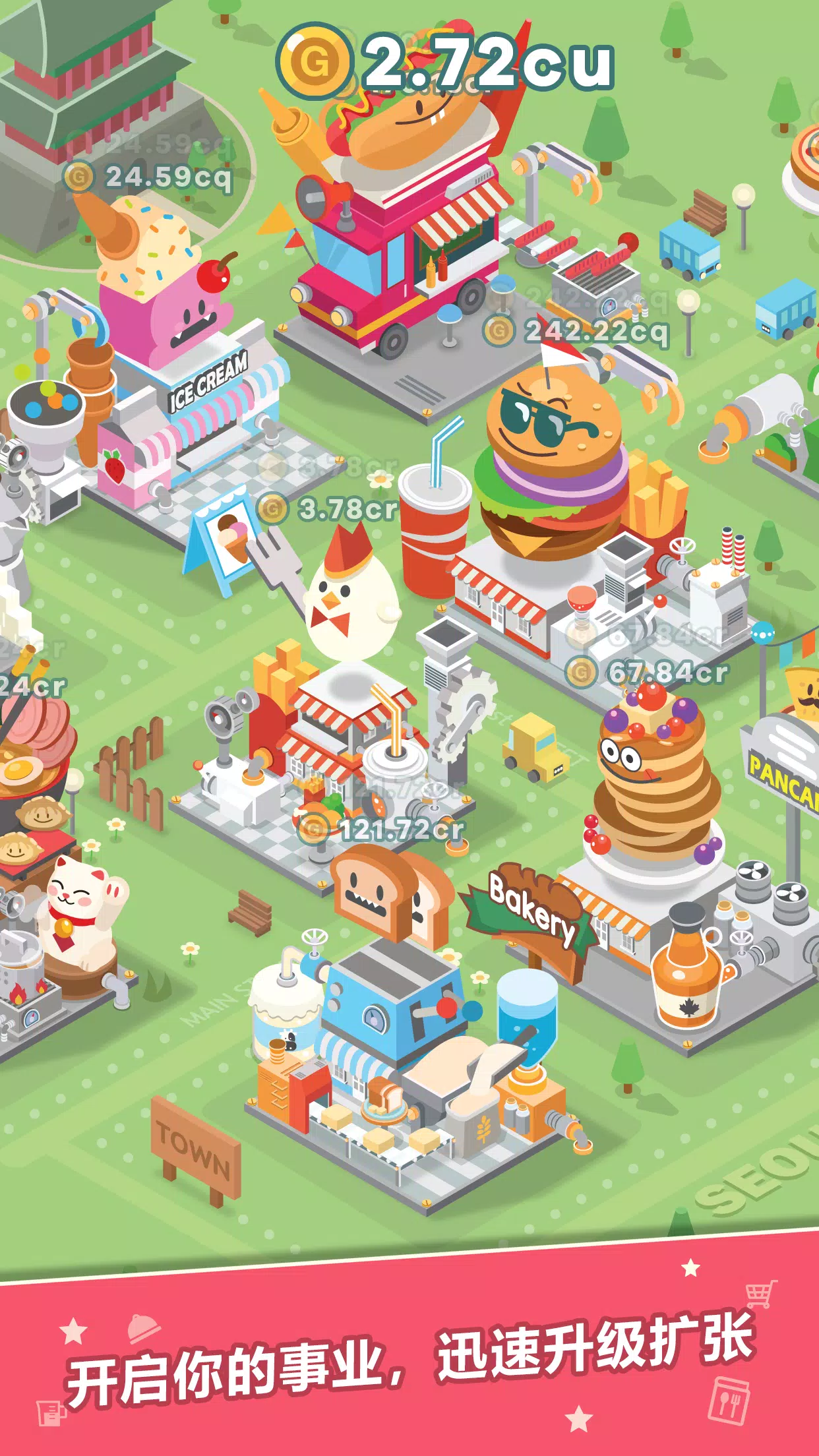 Foodpia tycoon – 闲置餐厅