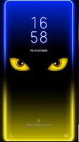 Edge lighting For Galaxy S20 S10 Plakat