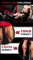 Gym Workout Legs Training App Affiche